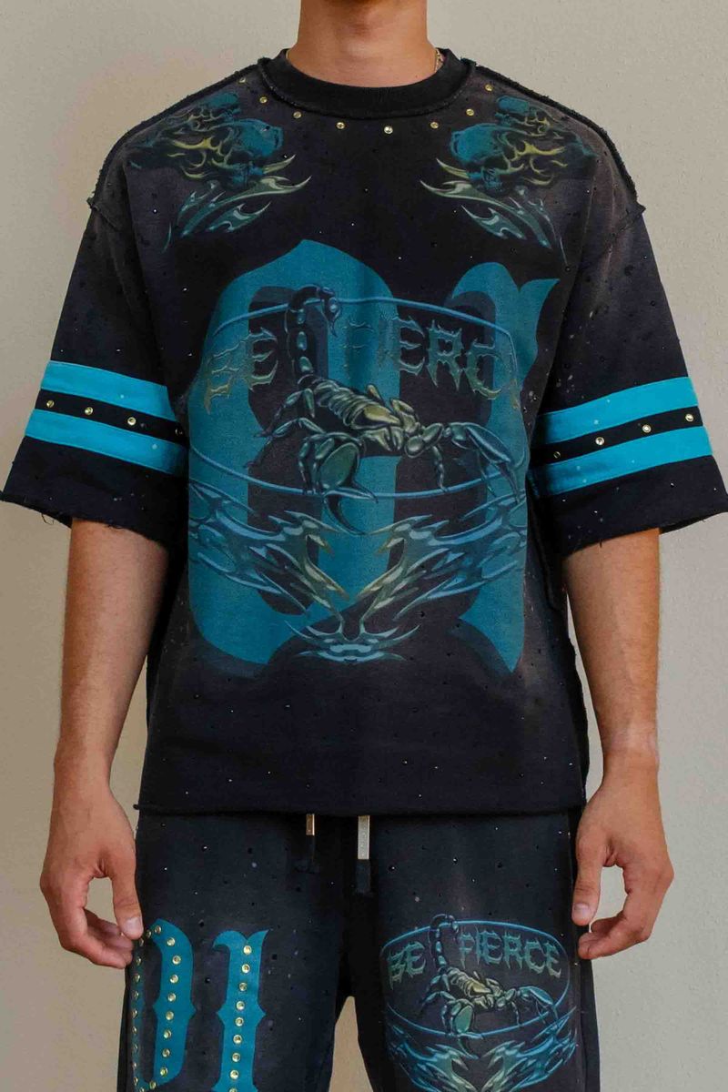 First Row Be Fierce Tribal Scorpion T-Shirt (Black)