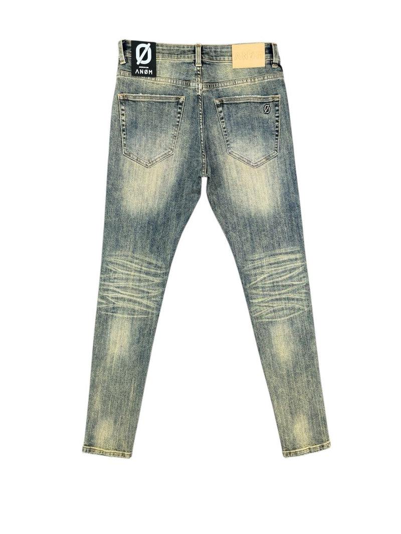Anom Denim "360 " Cusp Vintage Grey Skinny Jeans