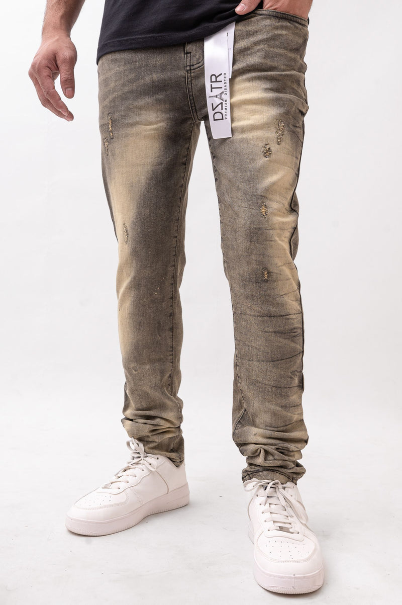 Disaster Super Stretch Denim - Slim Fit - Vintage Black (623)