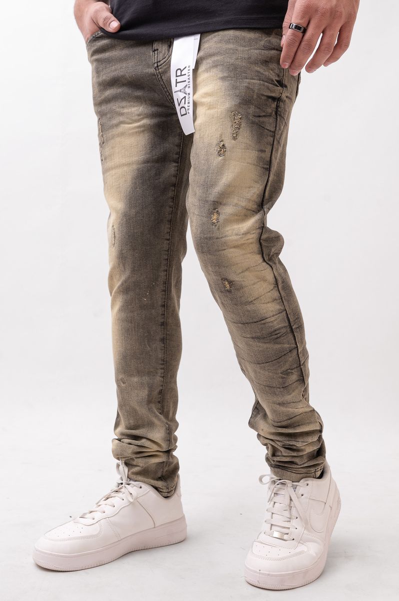 Disaster Super Stretch Denim - Slim Fit - Vintage Black (623)