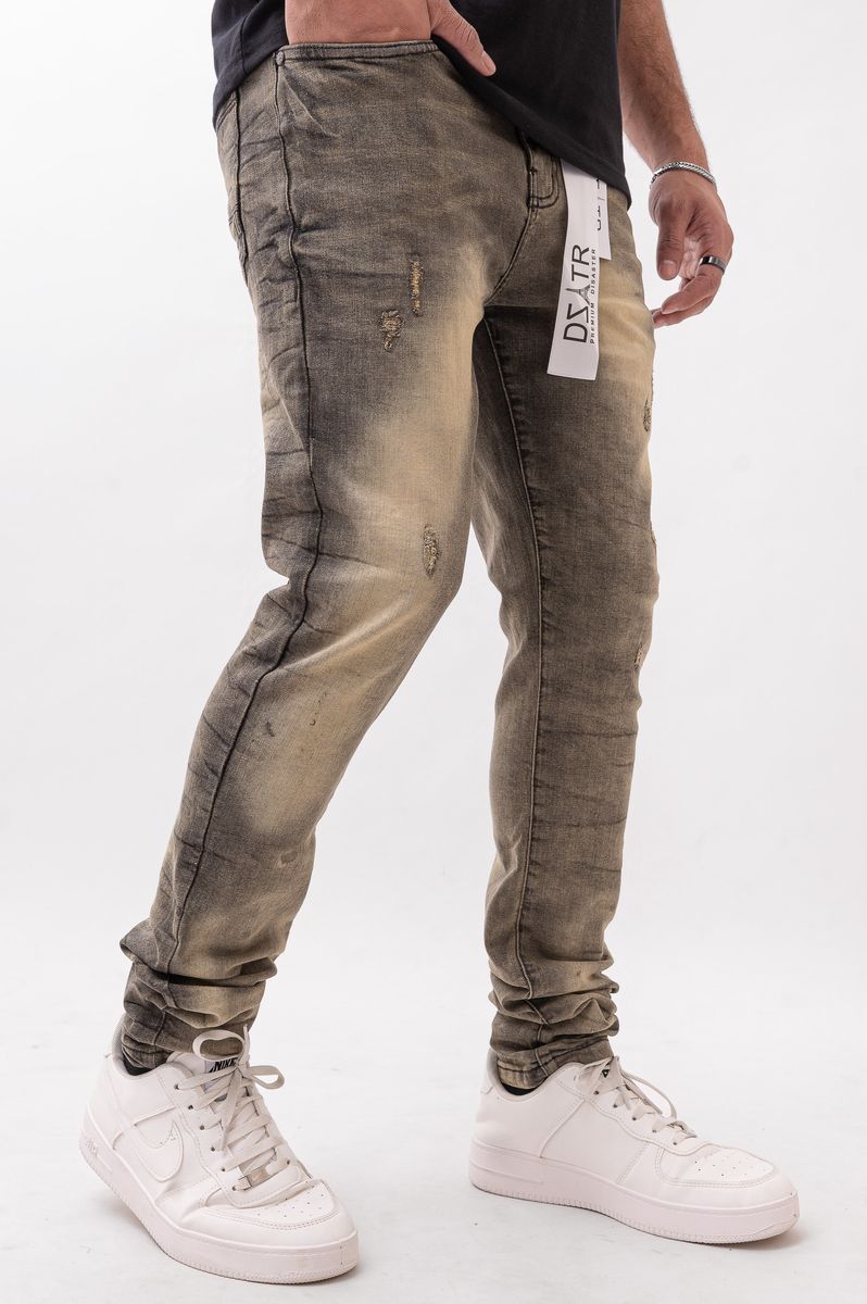 Disaster Super Stretch Denim - Slim Fit - Vintage Black (623)