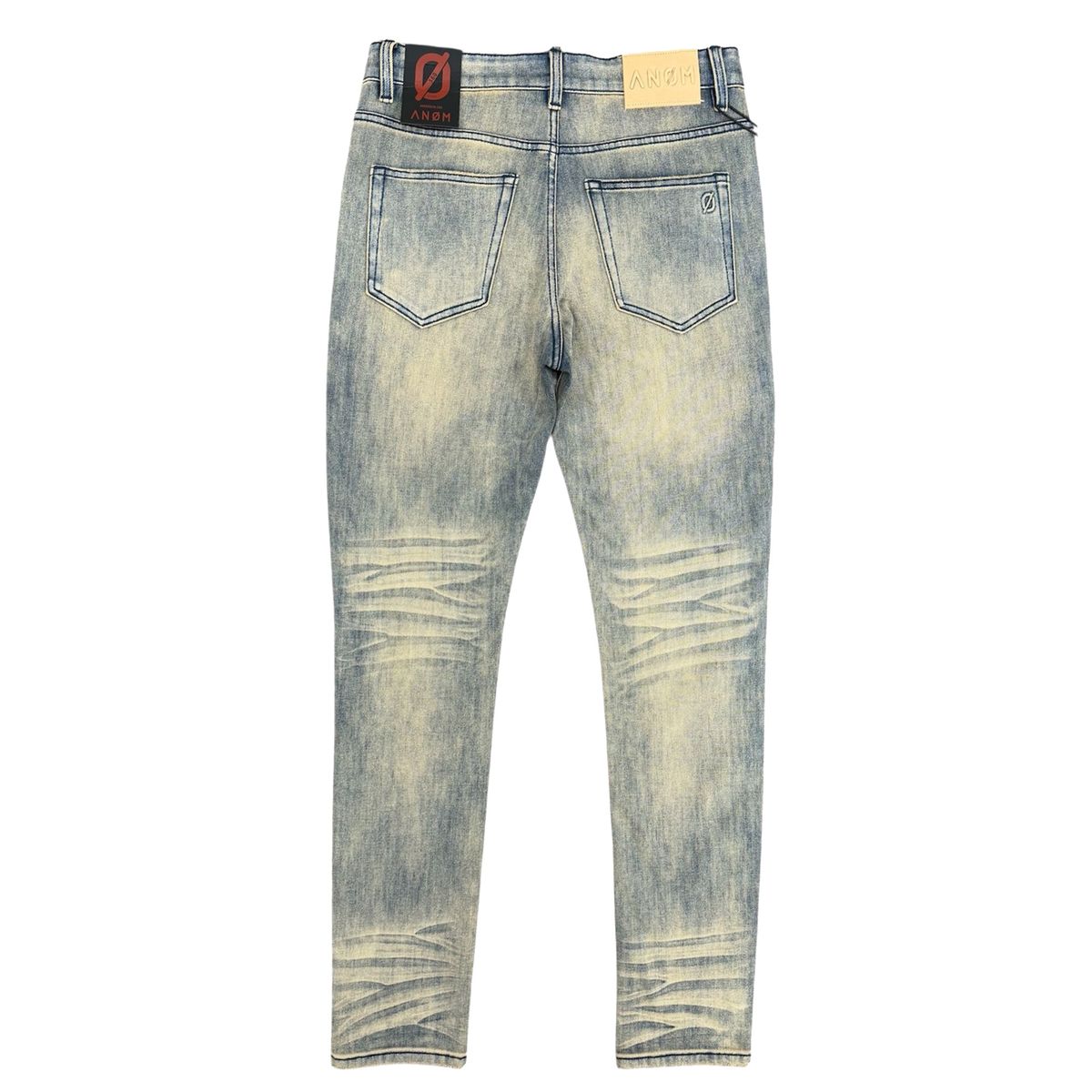 Anom Denim "360 " Vintage Blue Wash Skinny Jeans