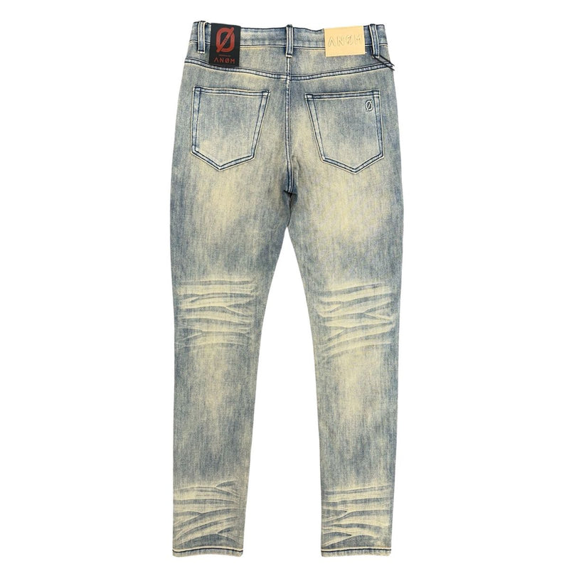 Anom Denim "360 " Vintage Blue Wash Skinny Jeans