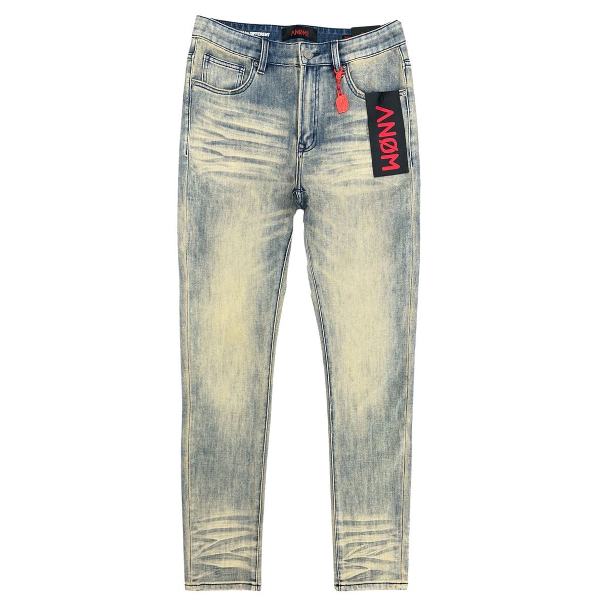 Anom Denim "360 " Vintage Blue Wash Skinny Jeans