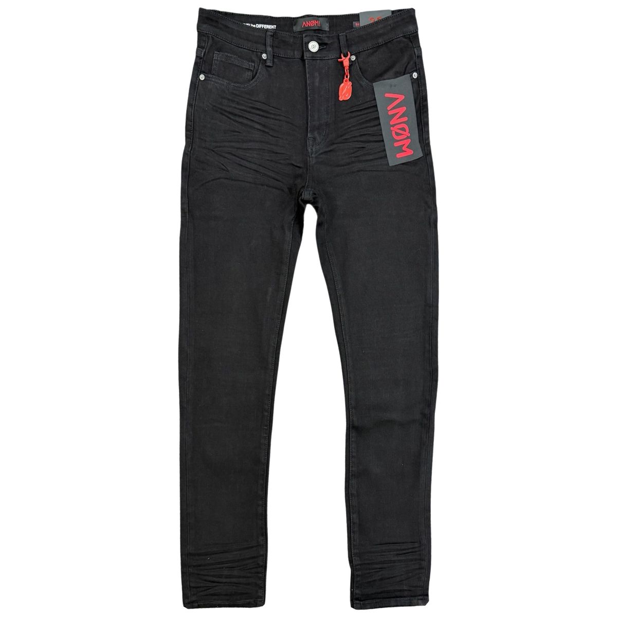 Anom Denim "360 " Jet Black Skinny Jeans