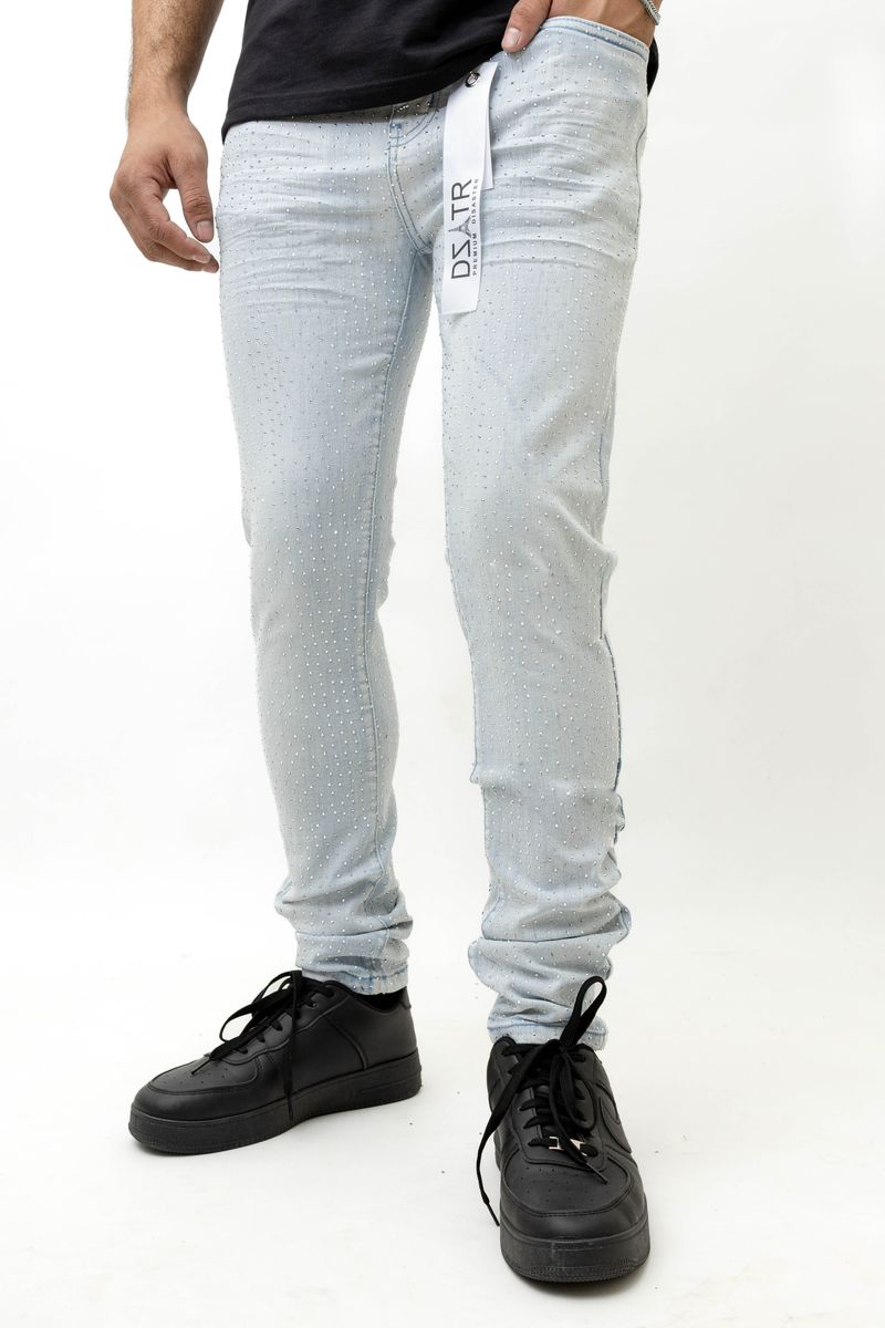 Disaster Super Stretch Denim - Slim Fit - Ice Blue  Stone (491N)