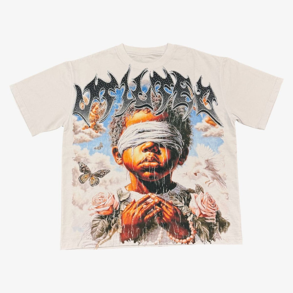 Vtilted "blinded" White T-Shirt