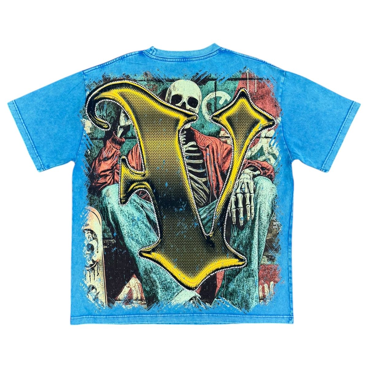 Vtilted "Hustle " Wash Black T-Shirt