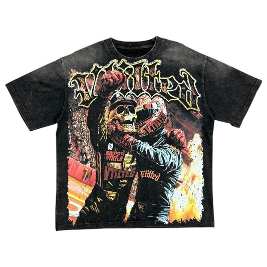 Vtilted "Nascar" Wash Black T-Shirt