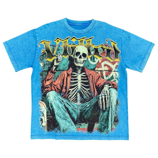 Vtilted "Hustle " Wash Black T-Shirt