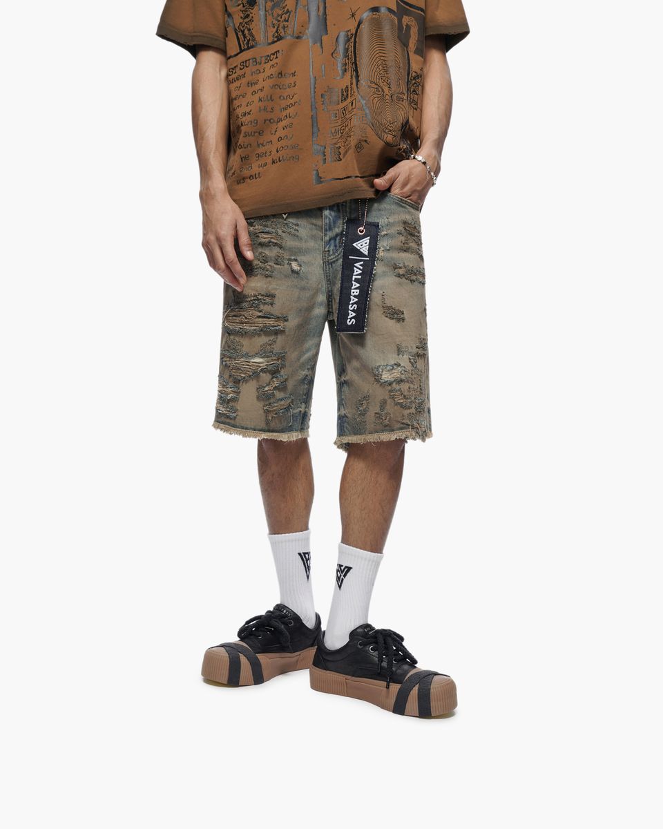 Valabasas "Clipped " Denim Shorts