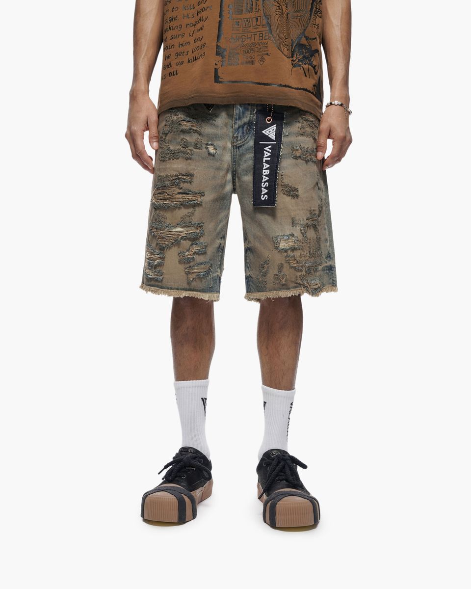 Valabasas "Clipped " Denim Shorts