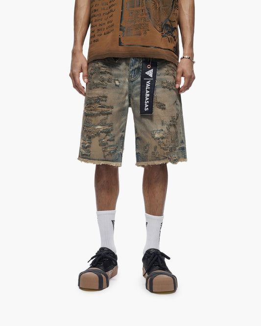 Valabasas "Clipped " Denim Shorts