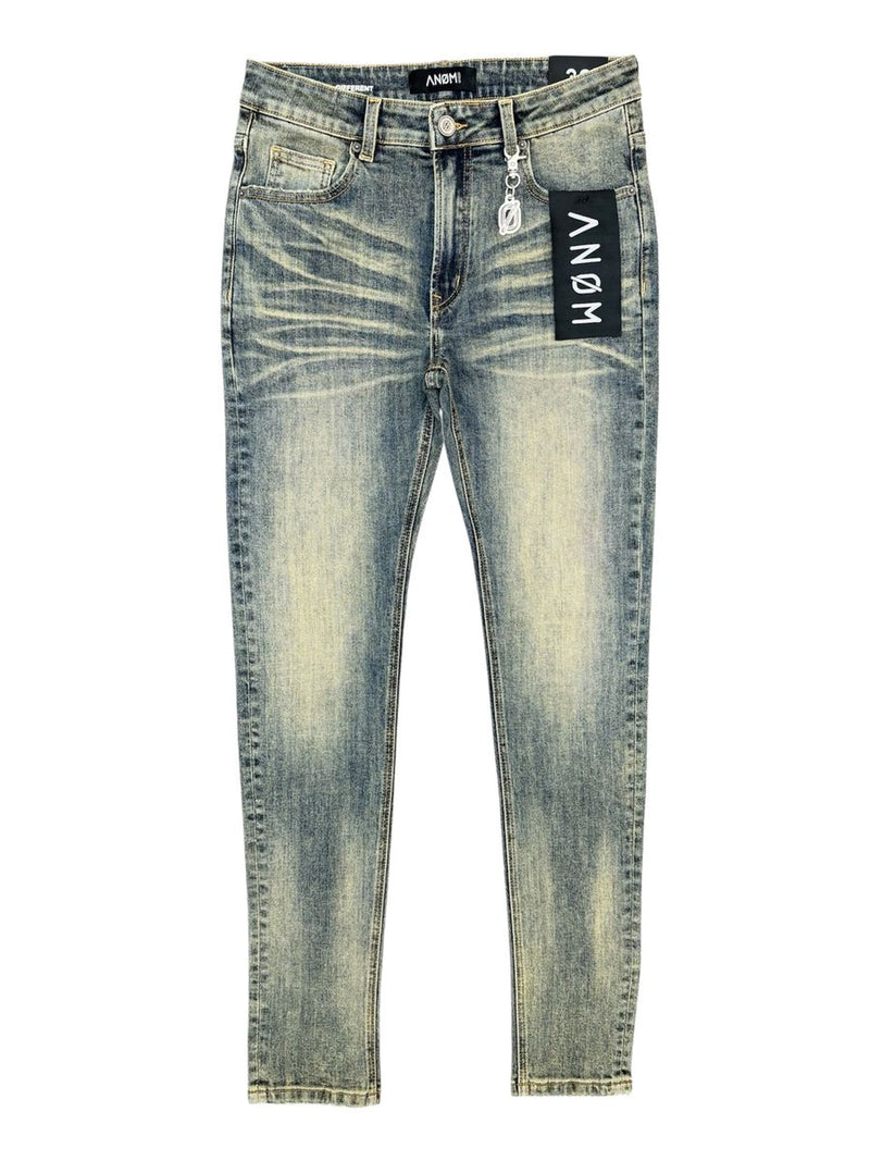 Anom Denim "360 " Cusp Vintage Grey Skinny Jeans