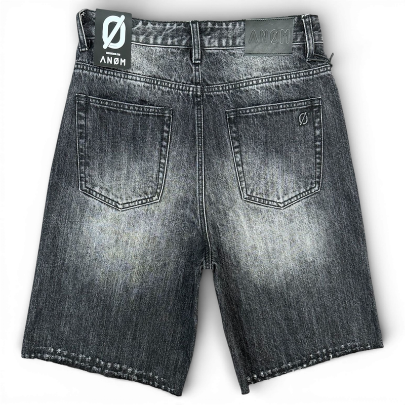 Anom Denim Frame Wash Black  Jeans Shorts