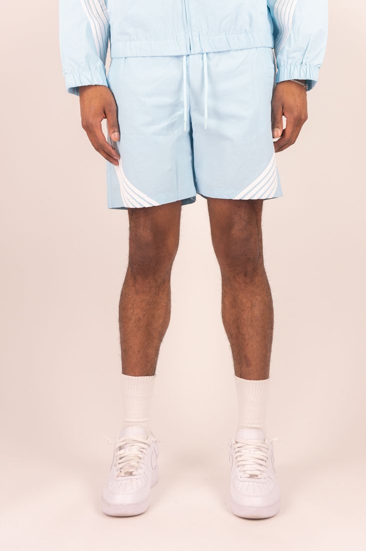 Rebel Minds Light Blue / White Stripe Nylon Shorts
