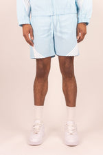 Rebel Minds Light Blue / White Stripe Nylon Shorts