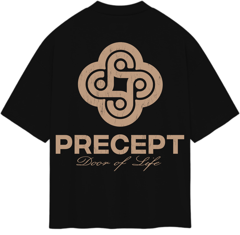 Precept Warior Tarantula  Printing & Rhinestone Black T-Shirt