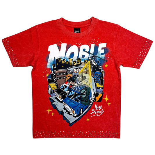 Noble Chaos Kids Premium Tee Washed Red