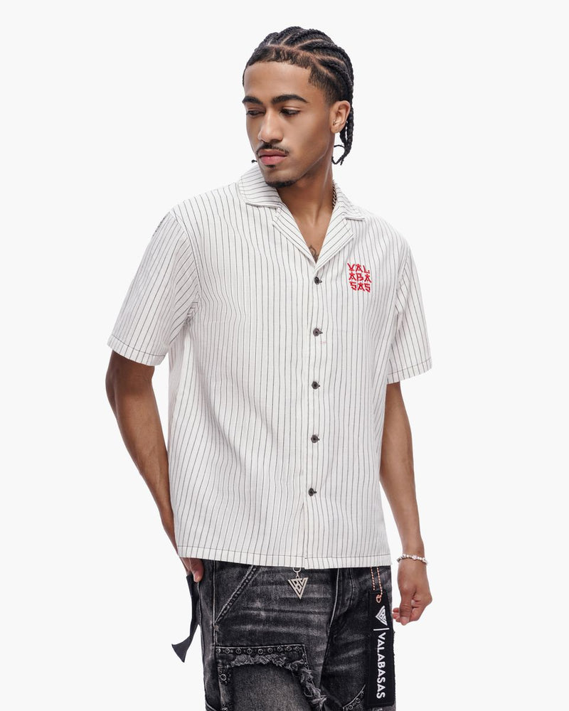 Valabasas " Xyoto " Button Down White /Black
