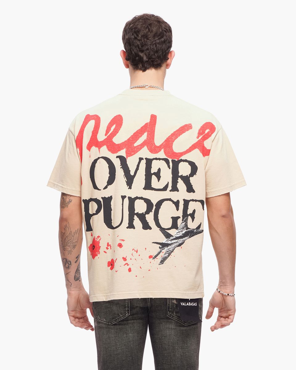 Valabasas "Peace Purge" T-Shirt Beige