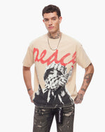 Valabasas "Peace Purge" T-Shirt Beige