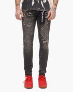Valabasas "Collage " Skinny Denim Grey Vintage Wash