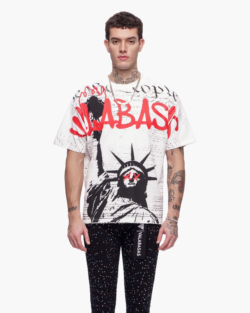 Valabasas " Freedom " T-Shirt White