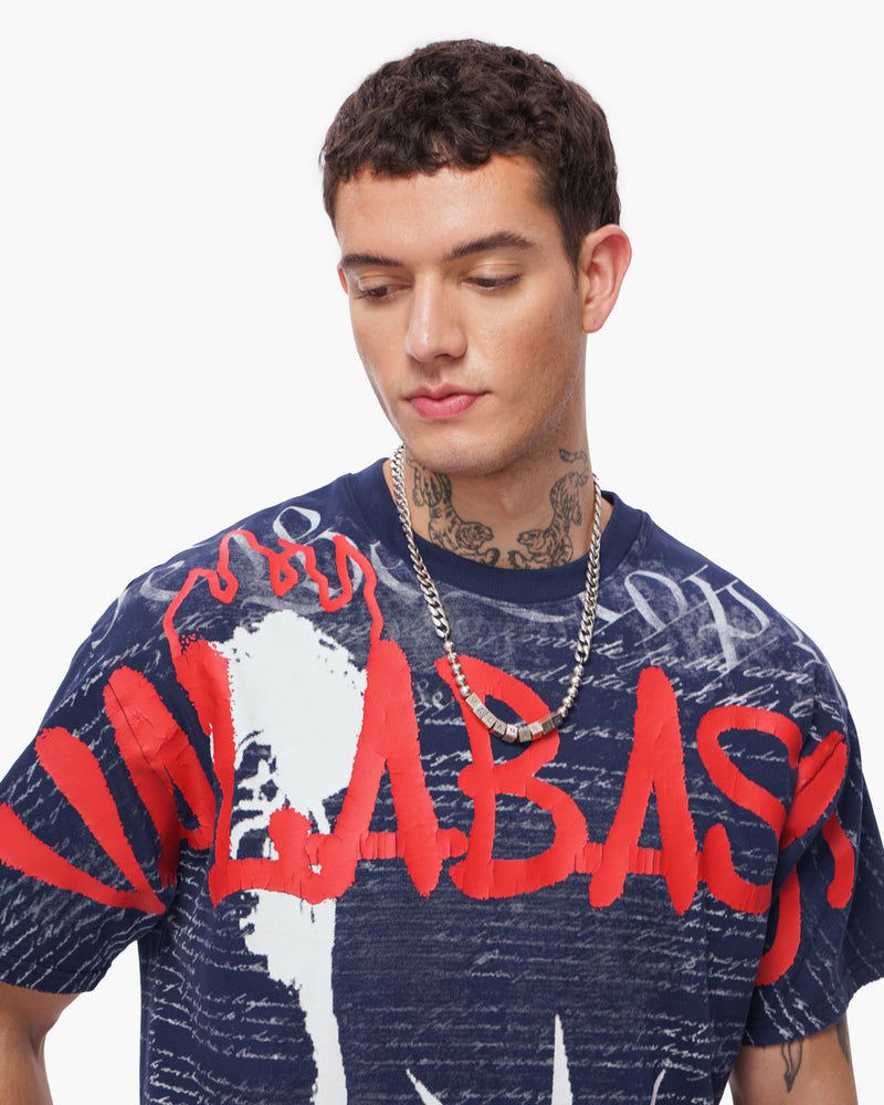 Valabasas " Freedom " T-Shirt Navy Blue