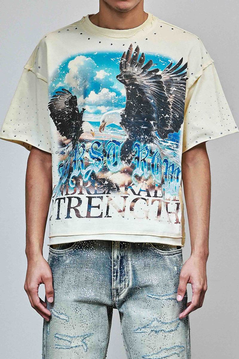 First Row Above All  T-Shirt (Cream)