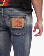 Valabasas "Hikari" Stacked Flare Denim Blue Wash