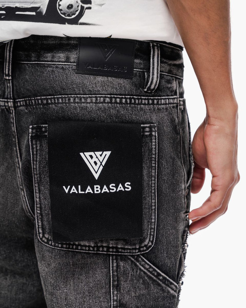 Valabasas "Resident" Denim Shorts Grey Wash