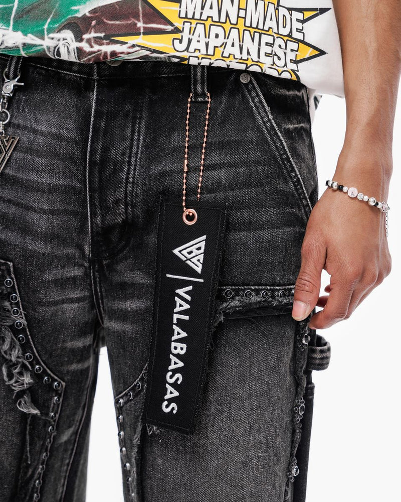 Valabasas "Resident" Denim Shorts Grey Wash