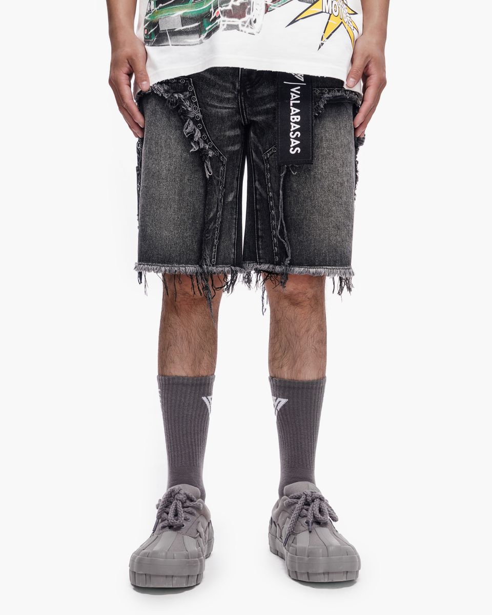 Valabasas "Resident" Denim Shorts Grey Wash