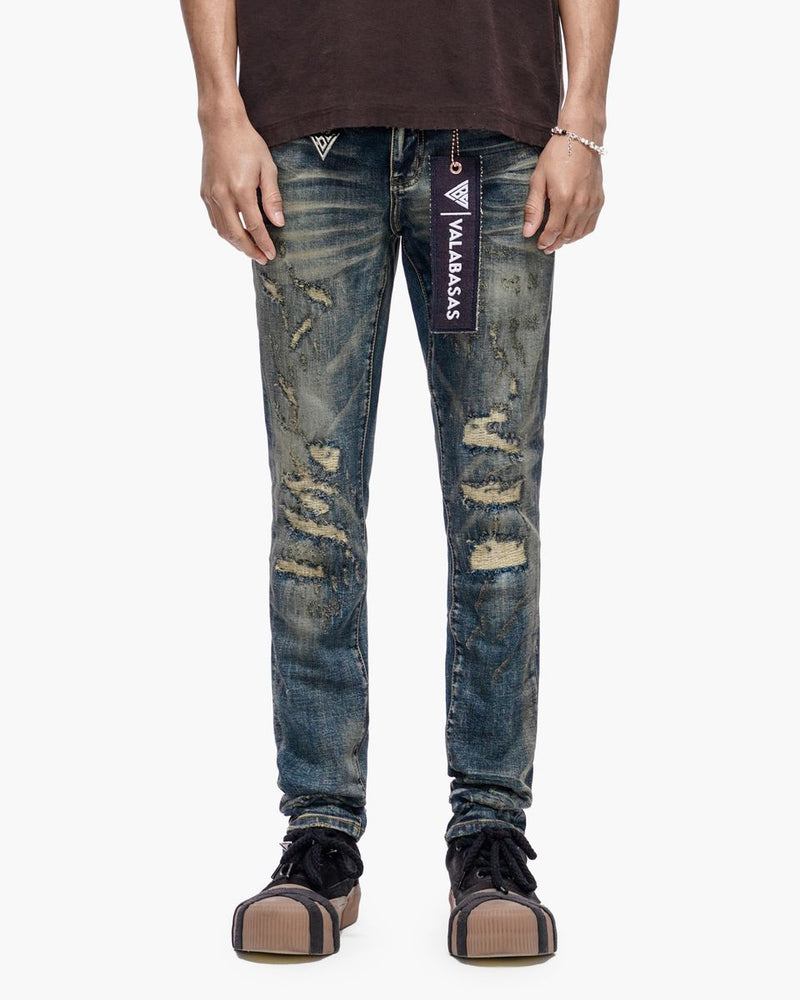 Valabasas "Leader" Skinny Denim Dark Blue Vintage