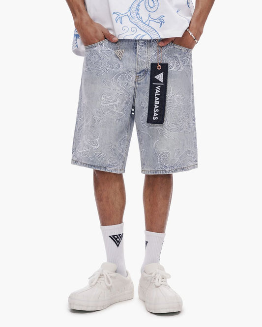 Valabasas "Ganru" Jeans Shorts Light Blue Wash
