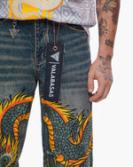 Valabasas " Sky Serpent " Baggy Denim Vintage Wash