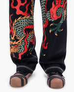 Valabasas " Blaze Fang " Baggy Denim Black
