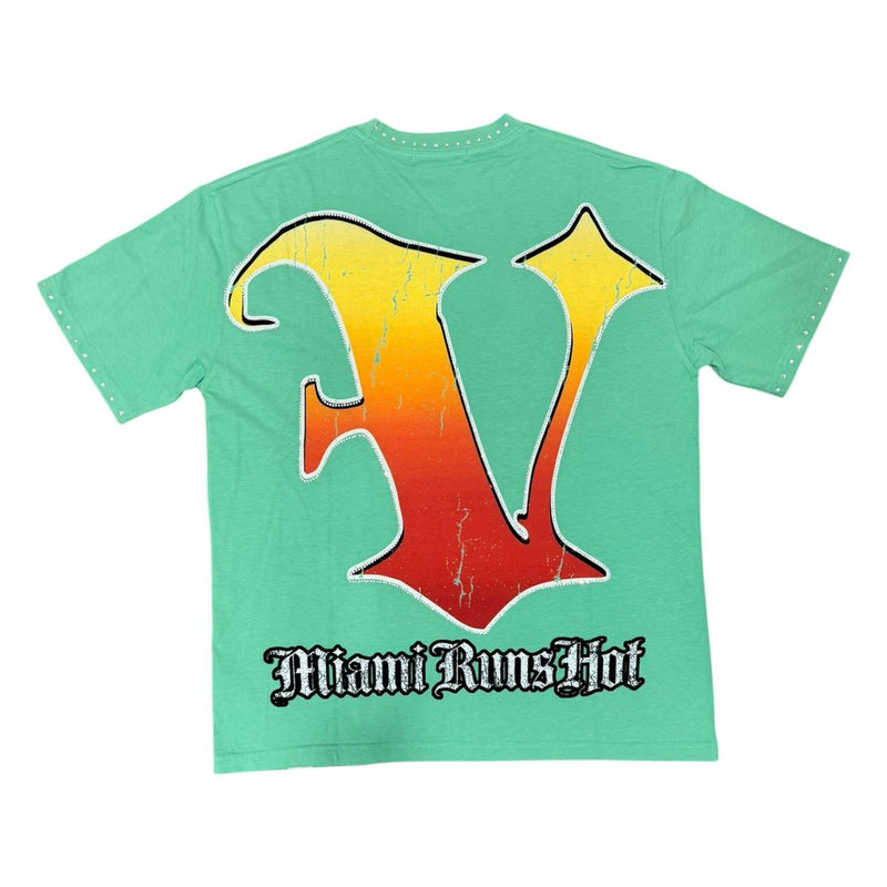Vtilted "Miami " Wash Black T-Shirt
