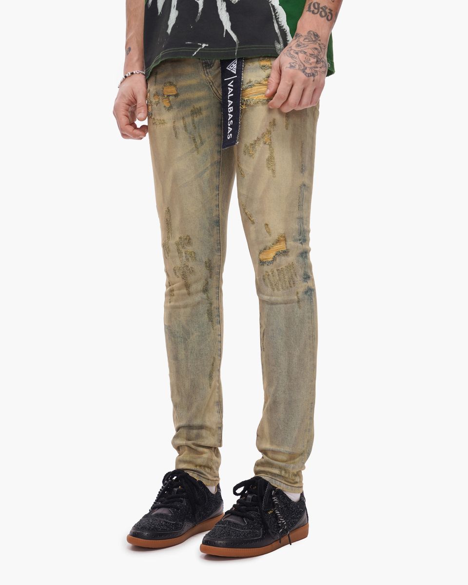 Valabasas Collage Skinny Vintage  Wash