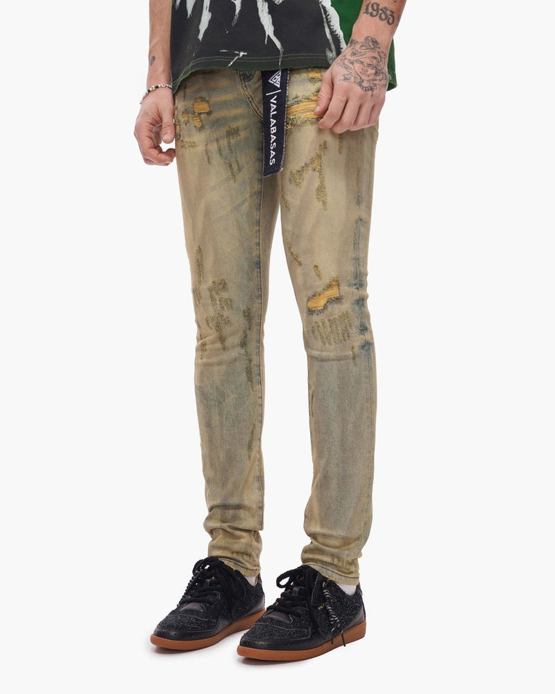 Valabasas Collage Skinny Vintage  Wash