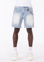 Guapi Aqua Blue Steel Plate Carpenter Shorts