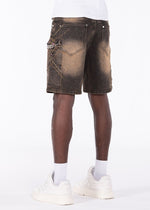 Guapi Aqua Blue Steel Plate Carpenter Shorts