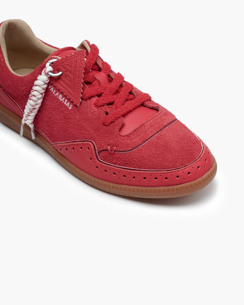 Valabasas "Able " Sude Red Shoes