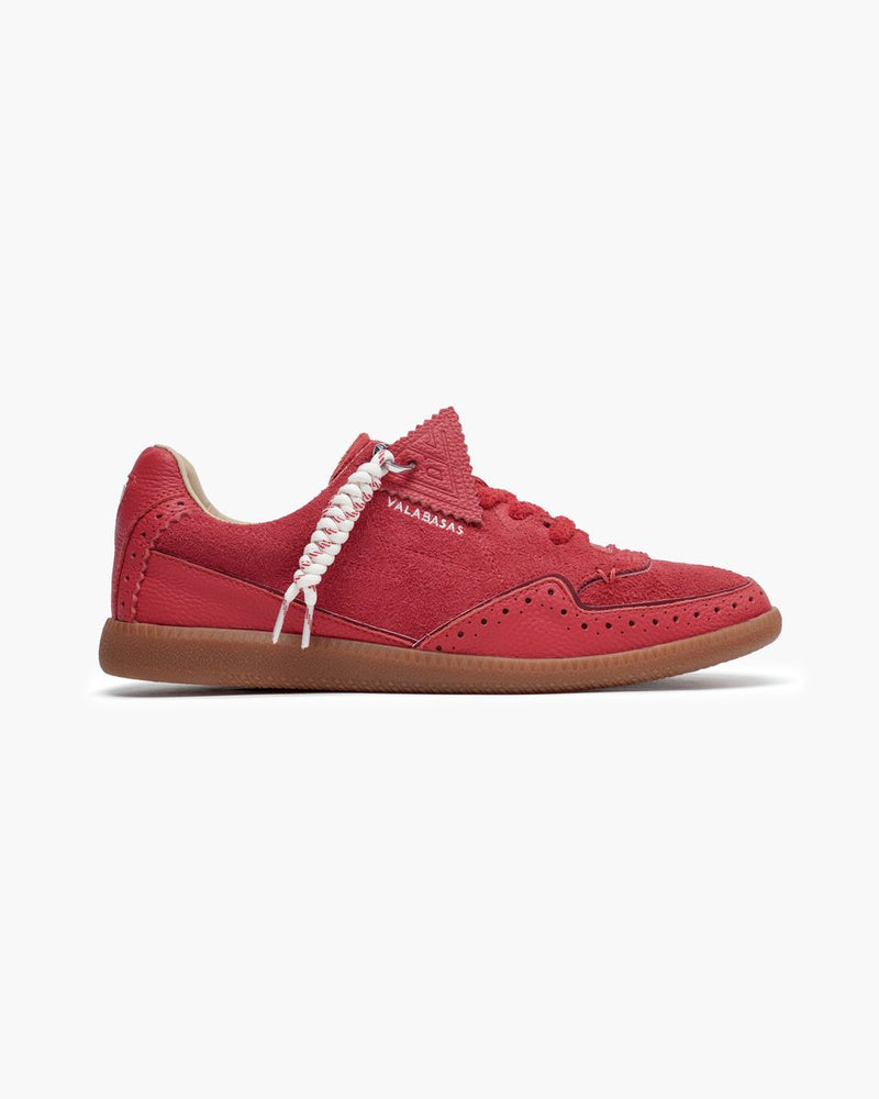 Valabasas "Able " Sude Red Shoes