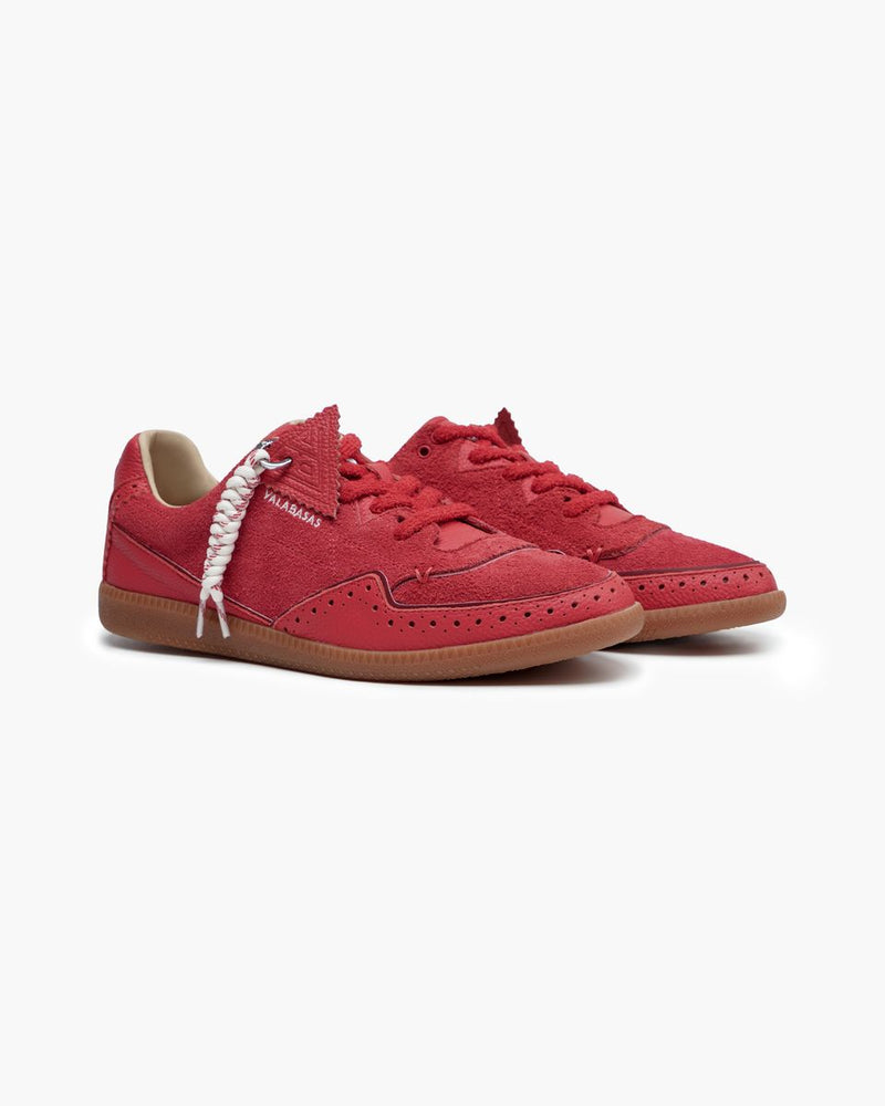 Valabasas "Able " Sude Red Shoes