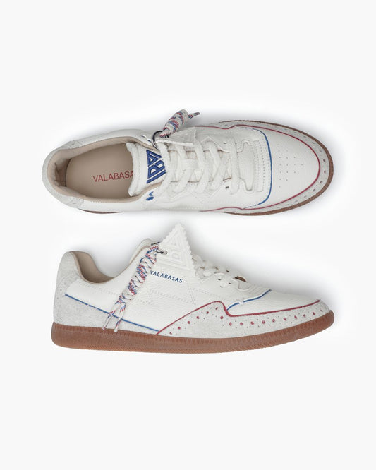 Valabasas "Able " Sude White  Shoes
