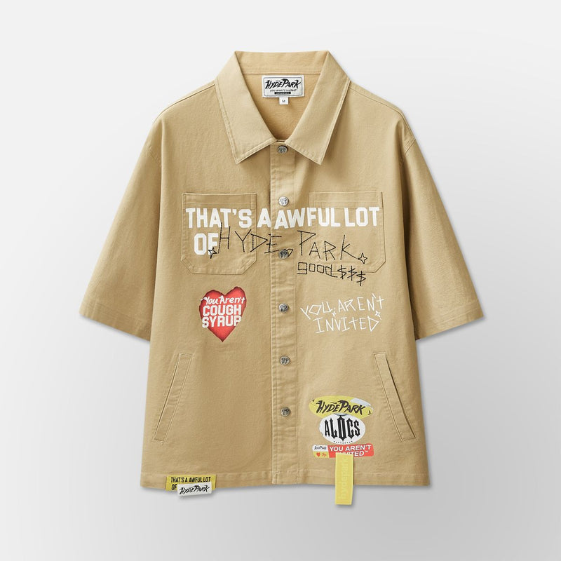 Hyed Park  Mecanic Work Wear Shirt ALOCS x HP- Brown