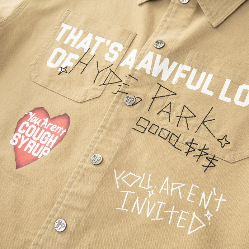 Hyed Park  Mecanic Work Wear Shirt ALOCS x HP- Brown