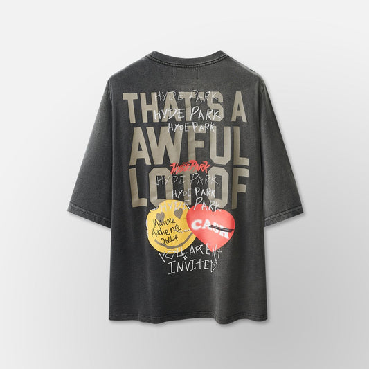 Hyed Park  ALOCS HP Stickered T-shirt Black